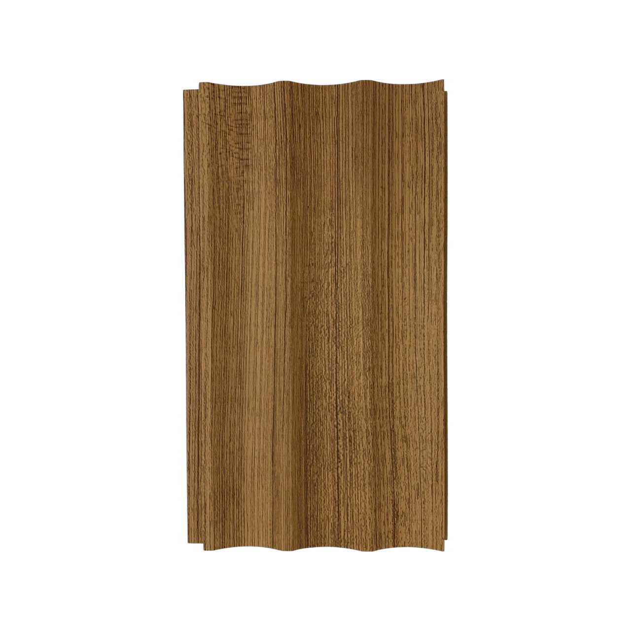 Natural Matte Teak wood panel featuring warm, golden-brown tones and a smooth matte finish, perfect for use as wall panels, wood panels, or decorative wall profiles to bring a natural and timeless elegance to any interior.