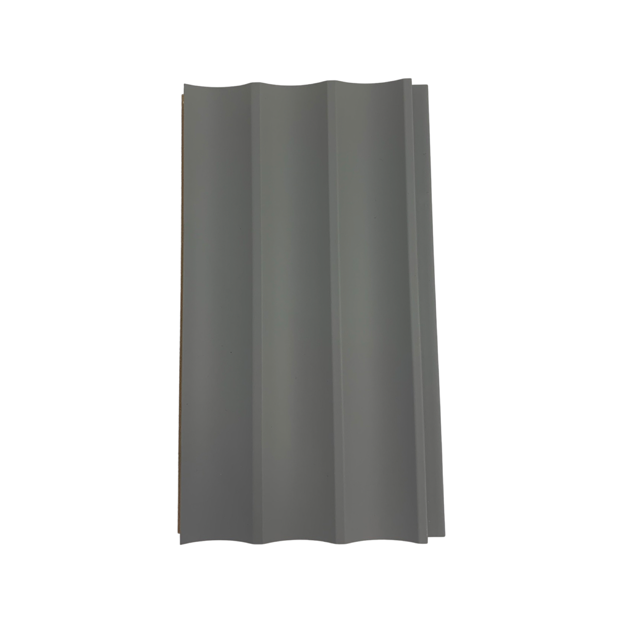 Supramat Timeless Grey wall panel featuring a soft, neutral grey tone with a silky matte finish, perfect for modern wall panels, wood panels, or decorative wall profiles that bring understated elegance and versatility to any interior.