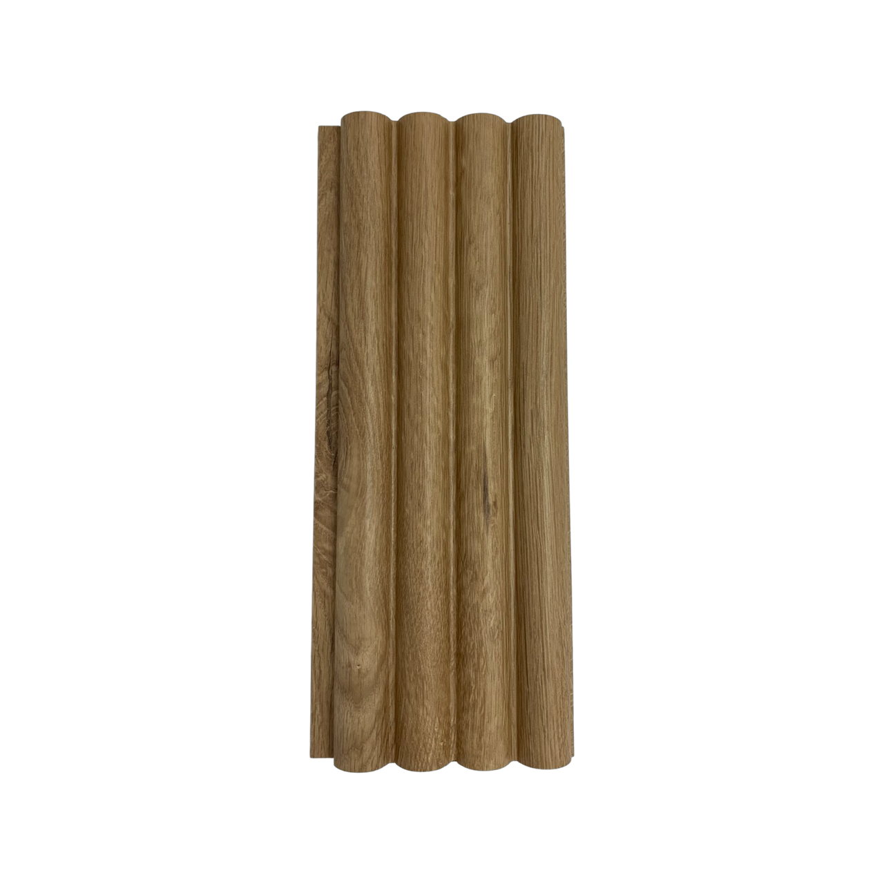 Soft Touch Natural Oak wood profile featuring a light, warm oak tone with a smooth, soft-touch finish, ideal for creating elegant wall panels, wood panels, or decorative wall profiles that add a natural, inviting look to any interior.